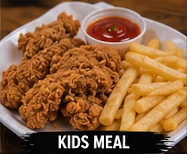 Chicken Wings & Fries.